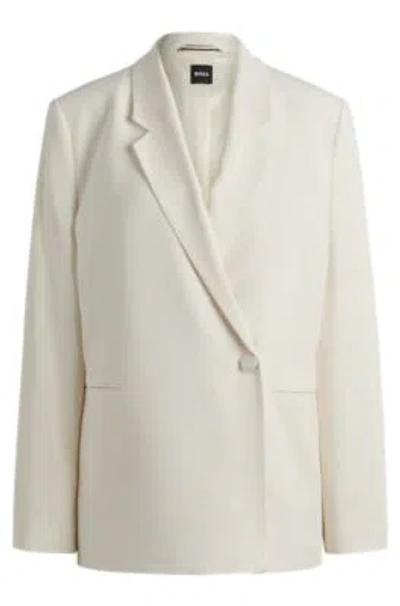 HUGO BOSS RELAXED-FIT JACKET WITH FEATURE BUTTON