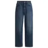 Hugo Boss Relaxed-fit Jeans In Blue Cotton Denim In Blue