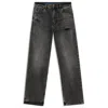 Hugo Boss Relaxed-fit Jeans In Distressed Rigid Denim In Black