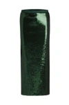 Hugo Boss Boss Eluxia Sequin Midi Skirt In Court Green