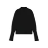 Hugo Boss Relaxed-fit Mock-neck Sweater In A Wool Blend In Black