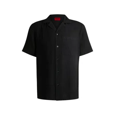 Hugo Boss Relaxed-fit Multi-occasional Shirt In Linen