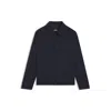 Hugo Boss Relaxed-fit Overshirt In A Wool Blend In Blue