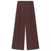 Hugo Boss Relaxed-fit Pants In Stretch Fabric With Wrap Effect In Burgundy