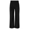 Hugo Boss Relaxed-fit Pants In Virgin Wool In Grey