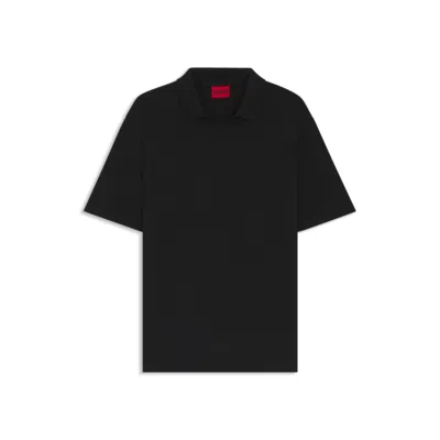 Hugo Boss Relaxed-fit Polo Shirt In Mercerized Stretch-cotton Piqué