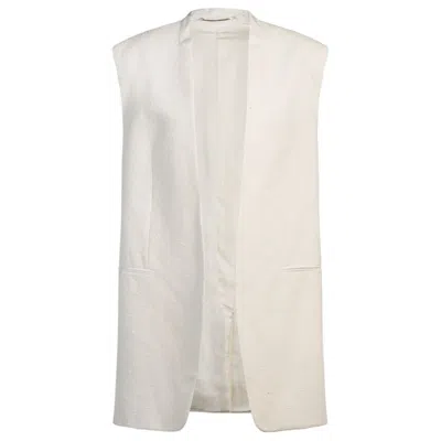 Hugo Boss Relaxed-fit Sleeveless Blazer In Italian Bouclé