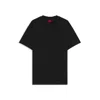 Hugo Boss Relaxed-fit T-shirt In Cotton Jersey With Embroidered Monogram In Black
