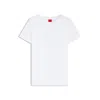 Hugo Boss Relaxed Fit T-shirt In Cotton With Cut-logo Print In White