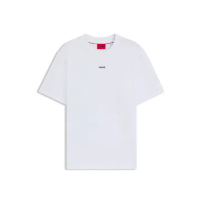 HUGO BOSS RELAXED-FIT T-SHIRT IN COTTON WITH LOGO PRINT