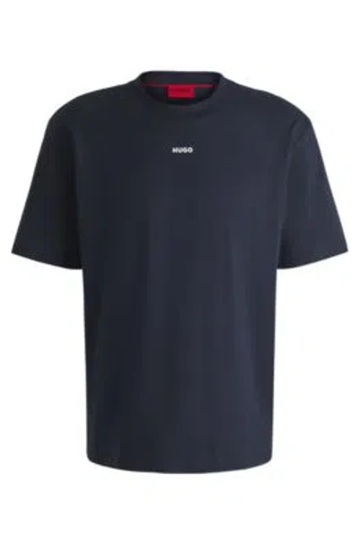 HUGO BOSS RELAXED-FIT T-SHIRT IN COTTON WITH LOGO PRINT