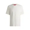 Hugo Boss Relaxed-fit T-shirt In Cotton With Logo Print In White