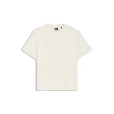 Hugo Boss Relaxed-fit T-shirt In Mercerized Cotton In White