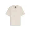 Hugo Boss Relaxed-fit T-shirt In Mercerized Cotton In Neutral
