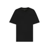 Hugo Boss Relaxed-fit T-shirt With Tennis-inspired Mesh-print Logo In Black