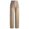 Hugo Boss Relaxed-fit Trousers In Beige