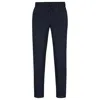 Hugo Boss Boss Perin Linen Blend Drawstring Pants In Blue