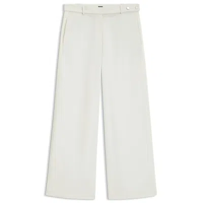 Hugo Boss Relaxed-fit Trousers In Cotton Canvas