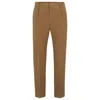 Hugo Boss Tapered-fit Drawstring Pants In Stretch-cotton Twill In Beige