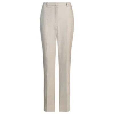 Hugo Boss Relaxed-fit Trousers In Melange Stretch Fabric In Multi