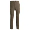 Hugo Boss Relaxed-fit Trousers In Melange Stretch Sharkskin Fabric In Multi