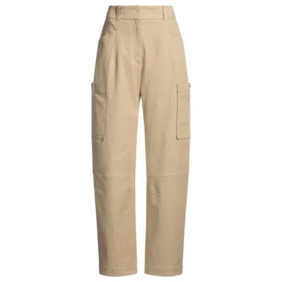 HUGO BOSS RELAXED-FIT TROUSERS IN STRETCH-COTTON TWILL