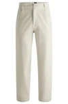 Hugo Boss Boss Perin Stretch Cotton Chino Trousers In White