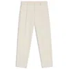 Hugo Boss Relaxed-fit Trousers In Water-repellent Stretch Fabric In White