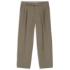 Hugo Boss Modern-fit Trousers In Stretch Twill With Front Crease In Brown