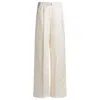 Hugo Boss Relaxed-fit Trousers With Wide Leg In White