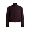 Hugo Boss Relaxed-fit Zip-up Jacket In Melange Twill In Multi