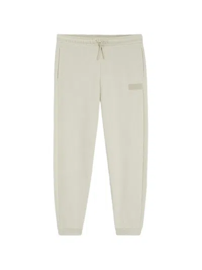 Hugo Boss Relaxed-fit Trousers In Innovative French Terry In Neutral