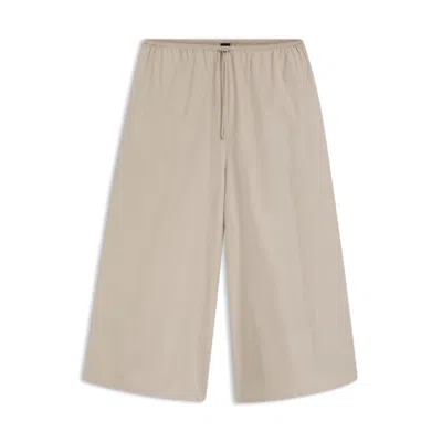 Hugo Boss Relaxed-fit Trousers In Taffeta In Multi