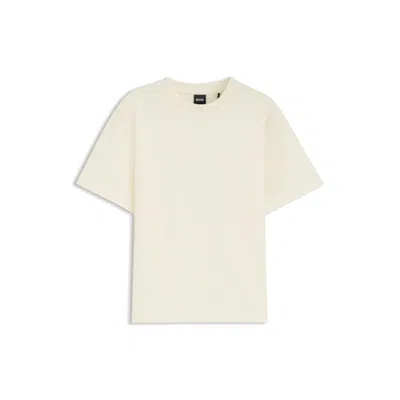 Hugo Boss Relaxed-fit T-shirt In Mercerized Cotton In White