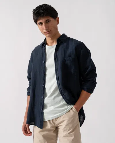 Hugo Boss Relegant 6 Mens Long Sleeve Shirt 50537381 In Blue