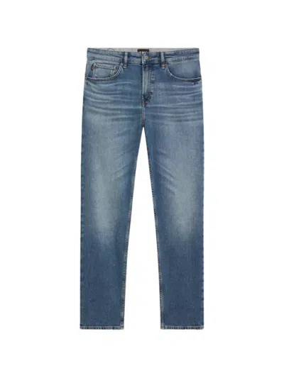 Hugo Boss Re.maine Bo Five-pocket Buttoned Jeans In Blue