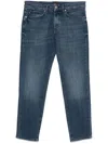 Hugo Boss Slim-fit Jeans In Rinse-washed Comfort-stretch Denim In Blue