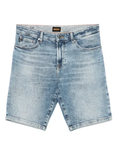Hugo Boss Re.maine Shorts In Blue