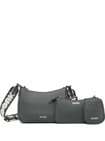 Hugo Boss Removable-pouch Cross Body Bag In Grey