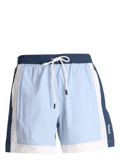 Hugo Boss Remy Swim Shorts In Blau