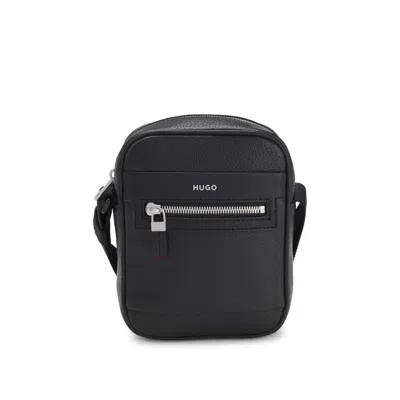 Hugo Boss Reporter Bag With Hardware Trims In Black