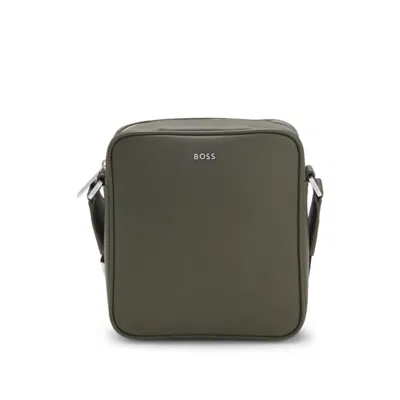 Hugo Boss Reporter Bag With Silver-tone Logo Lettering