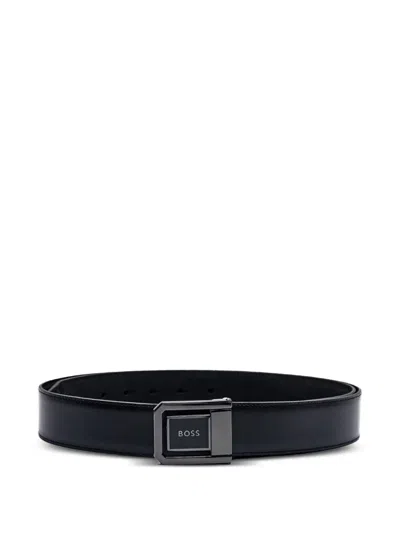 Hugo Boss Reversible Belt In Black