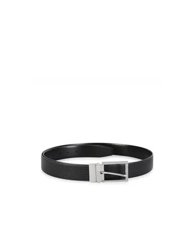 Hugo Boss Reversible Buckled Belt In Black