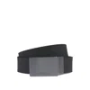 Hugo Boss Reversible Italian-leather Belt With Two Buckles In Black