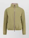 Hugo Boss Reversible Jacket With Elastic Cuffs And Collar In Green