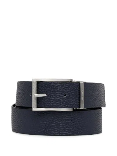 Hugo Boss Reversible Leather Belt In Black