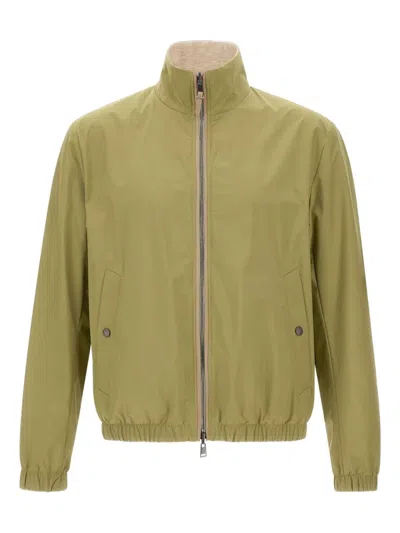 HUGO BOSS REVERSIBLE ZIP-FRONT JACKET