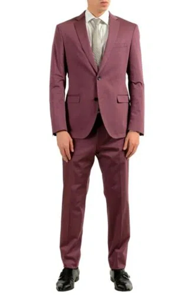 Pre-owned Hugo Boss "reyno3/wave1" Men's Purple Two Button Suit