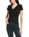 Hugo Boss V-neck T-shirt In Cotton With Embellishments In Black